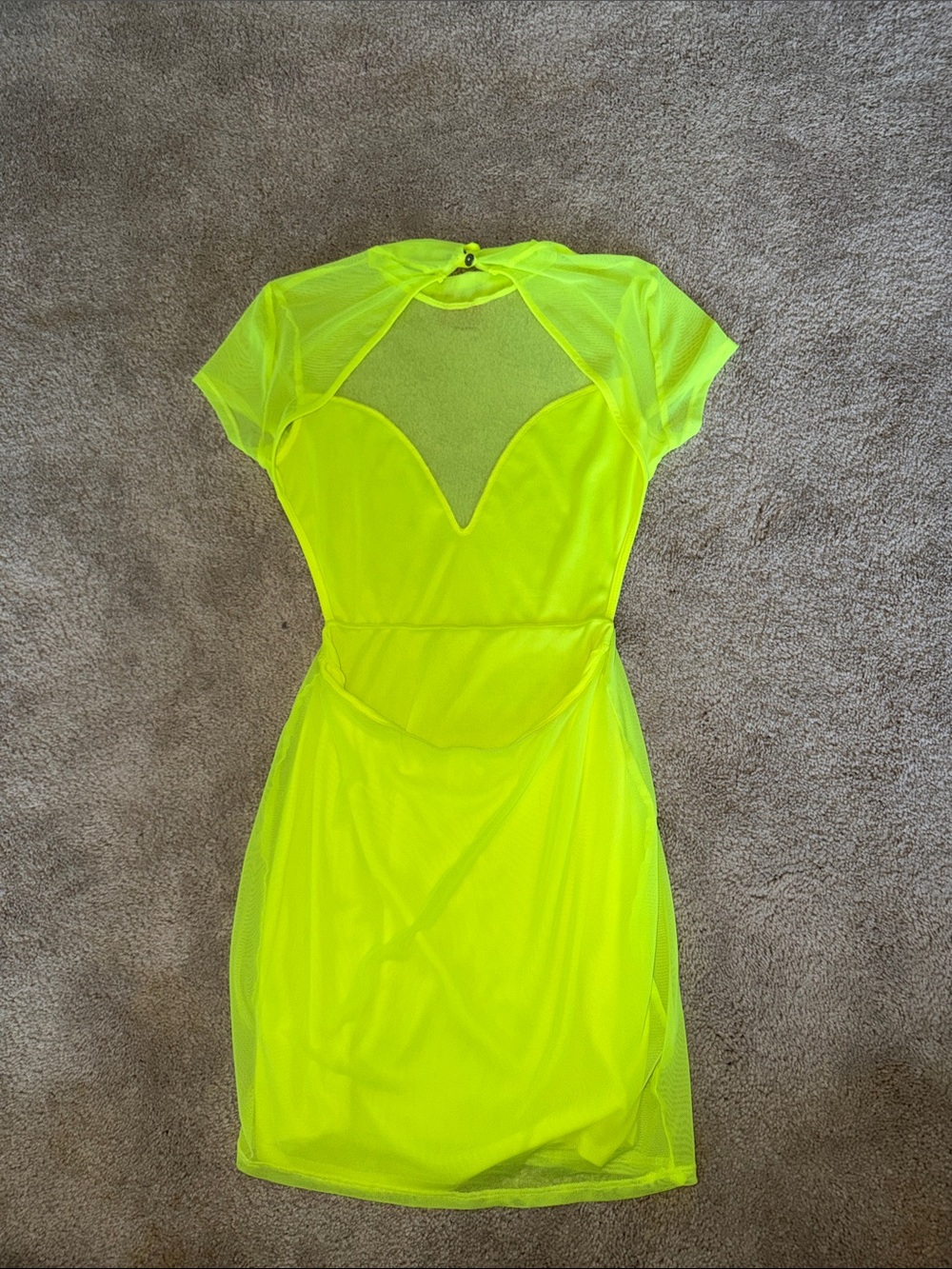 Lucy in the Sky Mesh Open Back Mini Dress - Picture 3 of 3